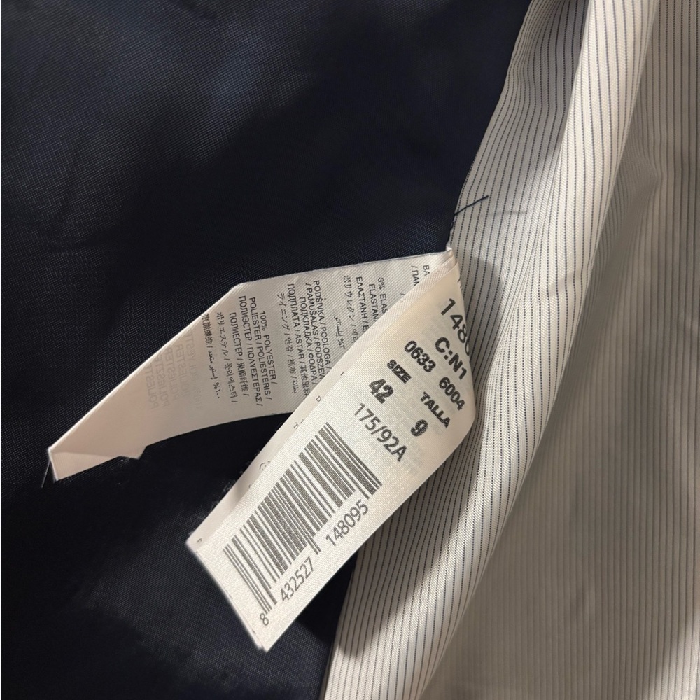 Mango Navy One-Button Blazer - Picture 5 of 7